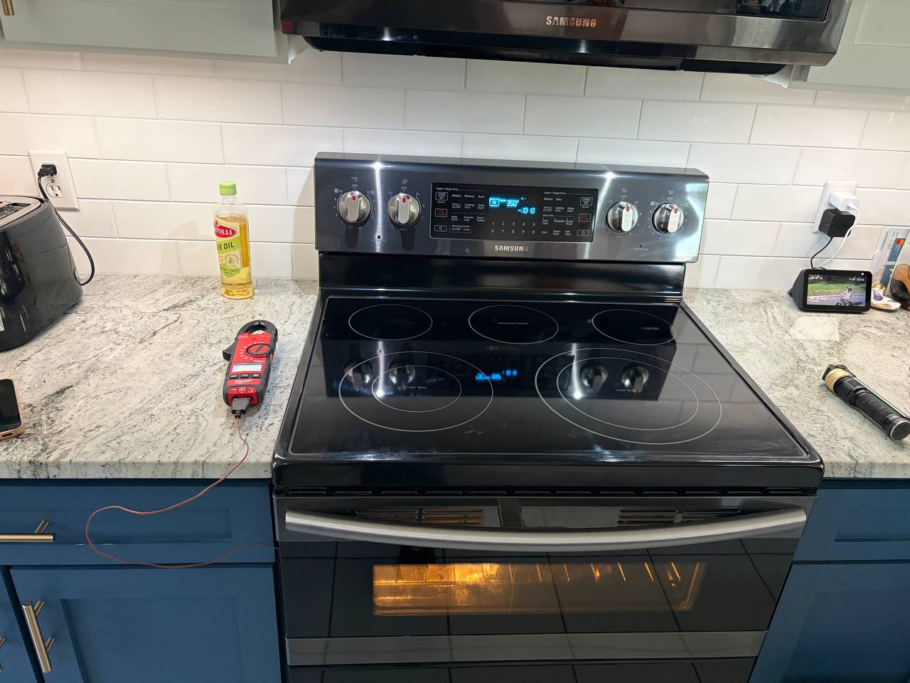 Samsung range repair with multimeter diagnostics